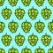 Seamless Hops Pattern, Vector Illustration EPS 10