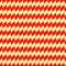 Seamless horizontal jagged striped pattern. Repeated red angular lines on yellow background. Zigzag motif. Wavy vector