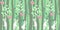 Seamless horizontal pattern with trees and rabbits