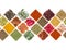 Seamless horizontal pattern with various spices