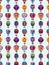 Seamless hot air balloon pattern