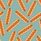 Seamless hotdog pattern