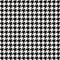 Seamless houndstooth black and white pattern background image