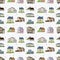 Seamless house pattern