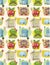 Seamless house pattern