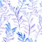 Seamless imprints pattern of the branched herbs.