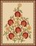 Seamless Indian mughal flower motif