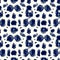 Seamless indigo blue animal print paper fabric