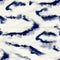 Seamless indigo blue animal print paper fabric