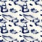 Seamless indigo blue animal print paper fabric