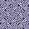 Seamless indigo circle texture. Blue woven boro cotton dyed effect background. Japan repeat batik resist pattern. Asian