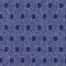 Seamless indigo geometric texture. Navy blue woven geo shape cotton dyed effect background. Japanese repeat batik resist