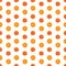 Seamless infinity pattern of isolated slices of grapefruit and orange.