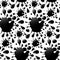 Seamless ink blots background