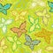 Seamless inlay of mosaic images of butterflies. Li