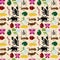 Seamless insect pattern