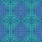 Seamless intricate diamond pattern turquoise aquamarine purple netting