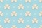 Seamless irish green pattern with clover and heart