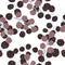 Seamless isolated pattern with doodle blackberries. White background