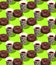 Seamless isometric 3d render pattern.  Chocolate donuts and coffee cup. Minimal design. Donuts lover, Restaurant, bakery candy