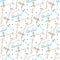 seamless istanbul bosphorus bridge pattern and background vector illustration