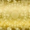 Seamless japanese modern gold background