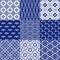 Seamless japanese pattern set