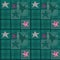 Seamless jeans denim kids patchwork stars pattern