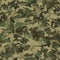 Seamless khaki dirty military camouflage texture pattern vector. Distressed army skin design for textile fabric print