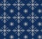 Seamless knit pattern with snowflakes