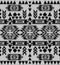 Seamless knitted black and white navajo pattern