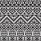 Seamless knitted black and white navajo pattern