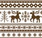 Seamless knitted christmas pattern