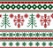 Seamless knitted christmas pattern