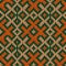 Seamless knitted ornate pattern