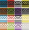 Seamless knitted wool pattern of color threads