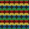 Seamless knitting multicolor pattern with crosses