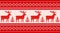 Seamless knitting pattern with deers