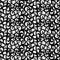 Seamless lace fabric texture. Black and white openwork pattern background