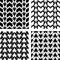 Seamless lacy knitted patterns.