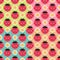 Seamless ladybug background