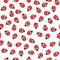 Seamless ladybug pattern