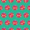 Seamless ladybug pattern icon