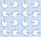 Seamless lamb pattern