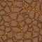 Seamless lava pattern with brown stones for graphic design.