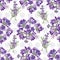 Seamless Lavender flowers background. Botanical illustration.