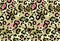 Seamless leopard fur pattern. Fashionable wild leopard print background