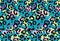 Seamless leopard fur pattern. Fashionable wild leopard print background.