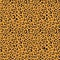 Seamless leopard vector pattern design, animal brown tile print background