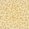 Seamless leopard vector pattern design, animal yellow and gold tile print background